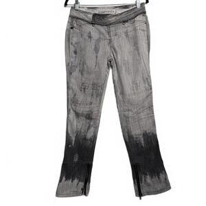Vintage 2000s‎ Y2K Gray Graphic Jeans Boot Cut